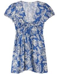 Sandro - Vestido Con Motivo Floral Y Cuello En V - Lyst