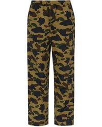 A Bathing Ape - Camouflage-Print Trousers - Lyst