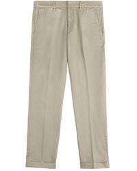 Fay - Capri Broek Met Knopen - Lyst