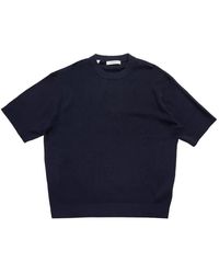 SELECTED - Mattis Ribbed-Knit T-Shirt - Lyst
