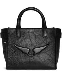 Zadig & Voltaire - Small Angel Crinkled-Effect Wings-Patch Tote Bag - Lyst