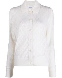 Barrie - Pointelle-Knit Cashmere Top - Lyst