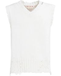 Marni - Distressed Sweater Vest - Lyst