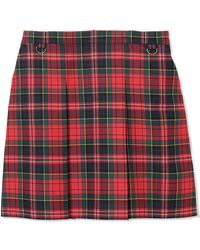 Undercover - Karierter Rock Mit Schnallen - Lyst
