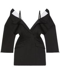 Givenchy - Slashed Mini Tailored Dress - Lyst