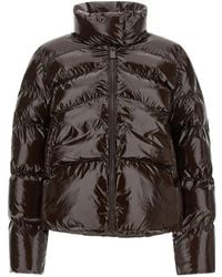 Pinko - Padded Crystal Nylon Pea Coat - Lyst
