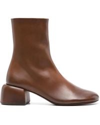 Marsèll - 50Mm Basata Leather Ankle Boots - Lyst