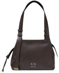 ARMANI EXCHANGE - Adjustable-Strap Logo-Print Shoulder Bag - Lyst