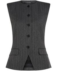 KARL LAGERFELD - Pinstripe Tailored Vest - Lyst