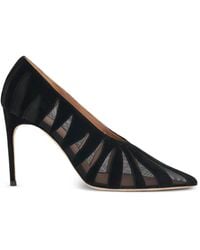 Malone Souliers - Tippi Panelled Suede Pumps - Lyst