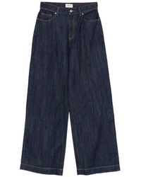 P.A.R.O.S.H. - Cojin26 Contrast-Stitch Wide-Leg Jeans - Lyst