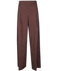 Patrizia Pepe - Striped Trousers - Lyst