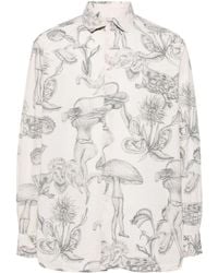 Casey Casey - Big Raccourcie Cotton Shirt - Lyst