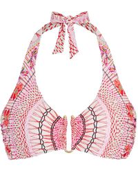Temperley London - Pomegranate ホルターネック ビキニトップ - Lyst