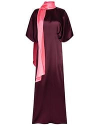 ROKSANDA - Sami Scarf-Detail Maxi Dress - Lyst