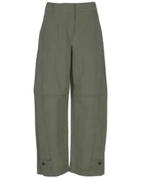 Marella - Button-Cuff Wide-Leg Trousers - Lyst