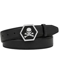 Philipp Plein - Leather Belt Skull - Lyst
