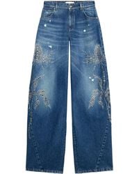 Blumarine - Embellished Jeans - Lyst