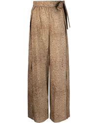 FEDERICA TOSI - Wrap-style Wide-leg Trousers - Lyst