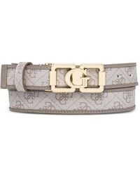 Guess - Logo-Buckle Belt - Lyst