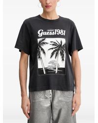 Guess - Palm-Print T-Shirt - Lyst