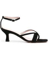 Anna F. - 70Mm Suede Sandals - Lyst