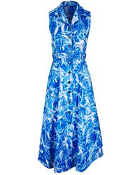 Akris - Midi-Jurk Met Kraag En Ceintuur - Lyst