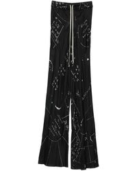 Rick Owens - Drawstring Bias Trousers - Lyst