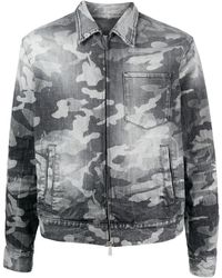 DSquared² - Chaqueta Vaquera Con Estampado Militar - Lyst