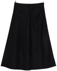 Susanne Bommer - Zip-Fastening Midi A-Line Skirt - Lyst