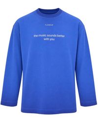 flâneur - With You Slogan-Print Long-Sleeve T-Shirt - Lyst