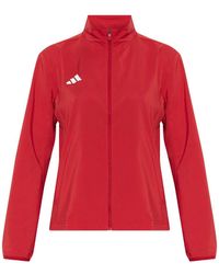 adidas - Adizero Logo-Print Jacket - Lyst