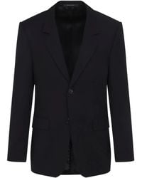 Balenciaga - Button Blazer - Lyst