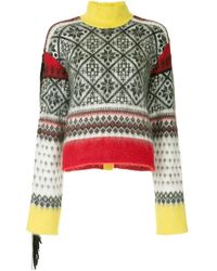 N°21 Winter Print Knit Sweater - Meerkleurig