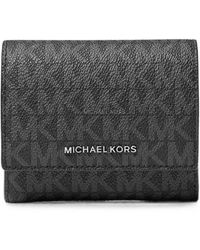 Michael Kors - Hudson Signature Logo Monogram-Print Wallet - Lyst