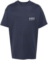 Givenchy - T-shirt en coton à imprimé 4G Stars - Lyst