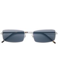Saint Laurent Occhiali da sole rettangolari - Metallizzato