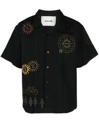 STORY mfg. - Greetings Solar Trip-embroidered Shirt - Lyst