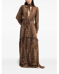 Melissa Odabash - Abito Lungo Con Stampa E Ruches - Lyst