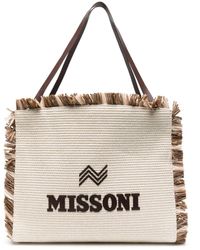 Missoni - Bolso shopper con aplique del logo - Lyst