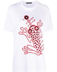 10 Corso Como - Frog-print Logo T-shirt - Lyst