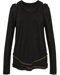 Undercover - Layered-Design Zip-Detail T-Shirt - Lyst