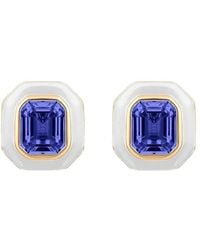 Goshwara - 18K Square-Cut Tanzanite Earrings - Lyst