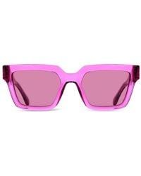 Ferragamo Eyewear - Gancini Square-Frame Sunglasses - Lyst