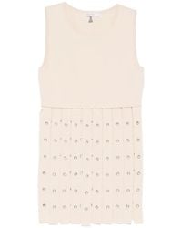Patrizia Pepe - Crew Neck Fringed-Detail Vest - Lyst