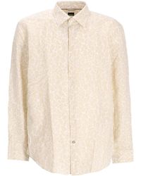 BOSS - C-Hal Leaf-Printed Shirt - Lyst