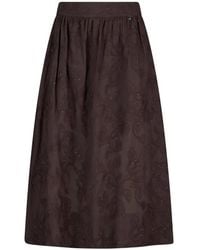 Liu Jo - Embroidered Muslin Skirt - Lyst