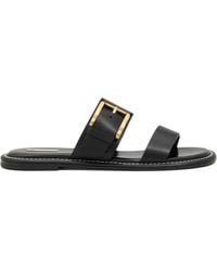 Ami Paris - Buckle Leather Sandals - Lyst