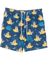 MC2 Saint Barth - Lighting Duck-Print Drawstring Swim Shorts - Lyst
