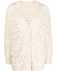 Malo - Knitted Long-sleeved Cardigan - Lyst